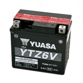 Batteria YUASA YTZ 6V per HONDA 125 CBR R (2012-2016) - YAMAHA 115XCS DELIGHT (2014)