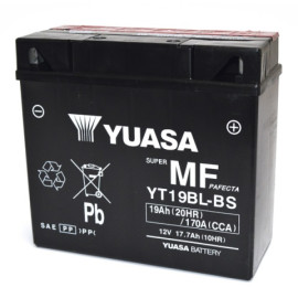 BATTERIA YUASA YT19BL-BS (SIGILLATA CON ACIDO A CORREDO) 12V / 18AH