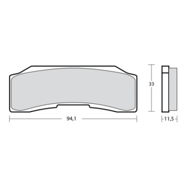 Pastiglie freno Singola mescola Z04 per Pinze Monoblocco EVO P30/34 XB0B180/81