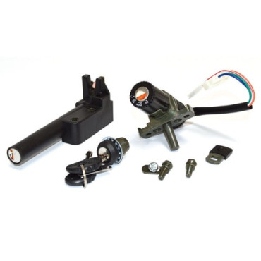 KIT SERRATURA 3 PZ. BLOCCASTERZO - SELLA -  BAULETTO PER APRILIA Rally Air 50 - SR Air 50 - SR Racing