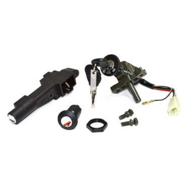 KIT SERRATURA 3 PZ. BLOCCASTERZO - SELLA - BAULETTO - PER MALAGUTI 50 F12 PHANTOM