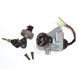 KIT SERRATURA 2 PZ. BLOCCASTERZO - BAULETTO C/LEVISMO SELLA - S/CAVO FLESSIBILE PER YAMAHA WHY 50 (1998-2002) - MBK FLIPPER 50 (1998-2002)
