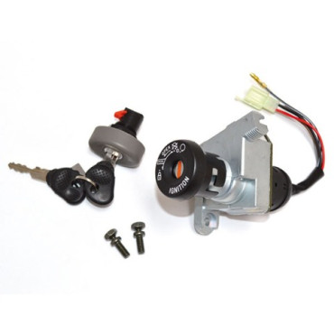 KIT SERRATURA 2 PZ. BLOCCASTERZO - BAULETTO C/LEVISMO SELLA - S/CAVO FLESSIBILE PER YAMAHA WHY 50 (1998-2002) - MBK FLIPPER 50 (1998-2002)