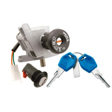 Kit serrature completo 1° equipaggiamento per APRILIA Scarabeo Euro3 125 (06-07) Kit serrature completo 1° equipaggiamento per APRILIA Scarabeo Euro3 125 (06-07)