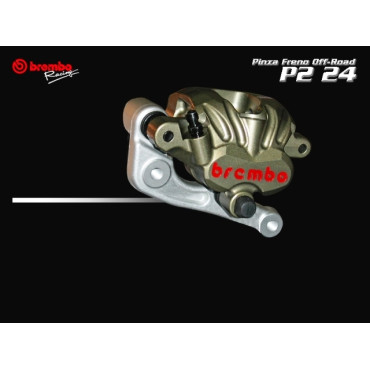 PINZE ANTERIORI BREMBO - Pinza Assiale SX PF2 x 24 - Con staffa di montaggio  (KTM SXS)