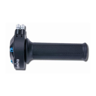 Comando Gas DOMINO GP RACING Doppio Cavo - Bicilindrico con viteria in Ergal, corsa max mm 66 (mm 36/74°) - con regolatore filo gas