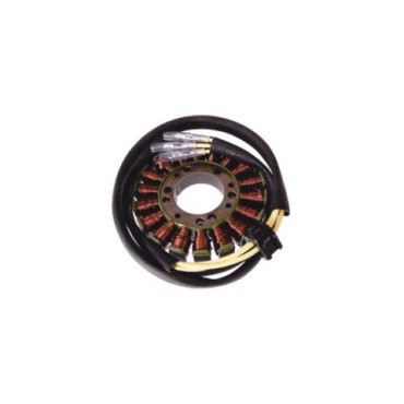 Statore 18 poli trifase - s/pick-up - STATORI HONDA/KAWASAKI/SUZUKI/YAMAHA - per SUZUKI GS 250 (80/81) GS 250 (96/99) GSX 400 (80/81) GSX 400 E/S/L (96/99) GS 425 E/L (79) GS 425 (92) GS 450/L (80/83) GS 450 T (81/83)