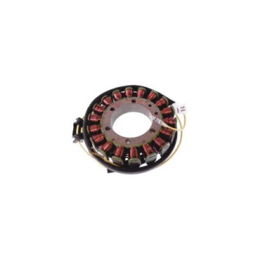 Statore ADATTABILE 18 poli trifase - s/pick-up - 115x54x20 - STATORI HONDA/KAWASAKI/SUZUKI/YAMAHA - per HONDA SILVER WING 400/600 - VT 500 C/E - VT 600 C SHADOW - XL 600V TRANSALP - XRV 650/750 AFRICA TWIN / YAMAHA XZ 550 - XTZ 660 TENERE' (91/96) - 660 S
