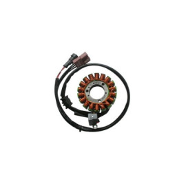 Statore completo Kokusan trifase 18 poli - 370W - diametro est. 96 - int. 37 - c/pick-up a 2 cavi MOTORE PIAGGIO MASTER 400/500 4T per APRILIA SCARABEO 500 LIGHT (08/13) - GILERA FUOCO 500 (07/13) - MALAGUTI SPIDERMAX RS 500 (08/10)