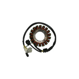 Statore completo Kokusan trifase 18 poli - 450W - diametro est. 118,6 - int. 54 - spess. 31 - c/pick-up a 2 cavi  per APRILIA 750 SHIVER (07/16) 750 SHIVER GT (09/16) 750 DORSODURO (08/16) 750 DORSODURO FACTORY (10/16) 900 SL SHIVER (17) 900 DORSODURO