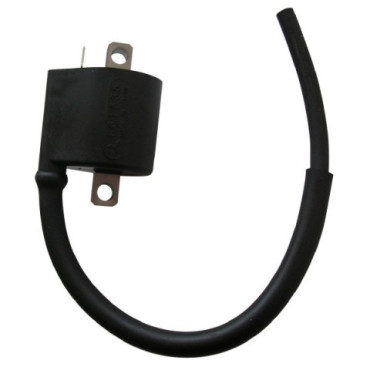 BOBINA ALTA TENSIONE GIAPPONESE F6T535 0,6 Ohm PER CDI - 1 CONTATTO C/CAVO IN FUSIONE 25 cm. INT. FORI 55 mm PER SUZUKI DR 350 S/SE 90/98