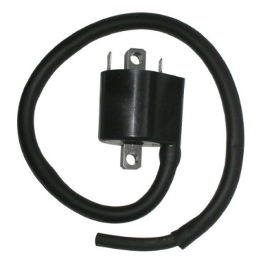 BOBINA ALTA TENSIONE GIAPPONESE F6T559 12V 3,6 Ohm - 2 CONTATTI C/CAVO IN FUSIONE 40 cm. INT. FORI 55 mm. PER SUZUKI DL1000 - SV 1000