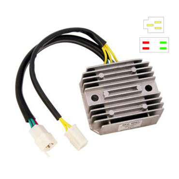 Regolatore di Tensione 12V - Trifase - C.C. - 7 cavi per HONDA NV 400 C STEED (95/98) - NV 600 C STEED (93/94) - NTV 600 REVERE (88/91) - VT 600 C SHADOW (88/07) - NT 650 GT HAWK (88/91)