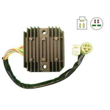 Regolatore di Tensione Giapponese SH538D-13 (MY1) - 12V - CC - TRIFASE - 7 CAVI  per HONDA XRV 750 AFRICA TWIN (1993/2003-RD07)