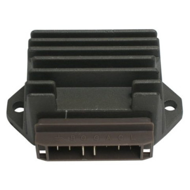 REGOLATORE DI TENSIONE 12V AC/DC - 7 FASTON PER PIAGGIO 125/150/180 2T