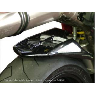 Parafango Posteriore in ABS Colore Nero Naturale Senza Paracatena per DUCATI 848 / EVO (2008>) - 1098 / S / R (2007/2009) - 1198 / S / R (2009/2010)