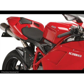 Parafango Posteriore  Colore NERO - RETINA ORO per DUCATI 1098/848/1198 (09-13)