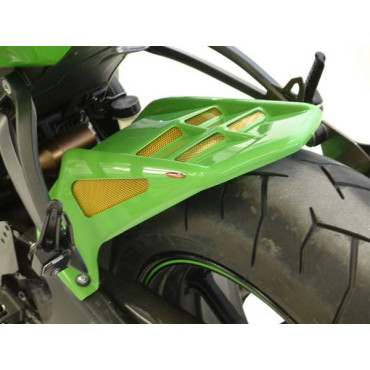 Parafango Posteriore in ABS Colore Nero Naturale Senza Paracatena per KAWASAKI ZX-10R 1000 (2008/2010)
