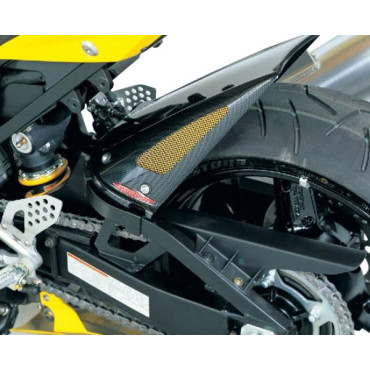 Parafango Posteriore in ABS Colore Nero Naturale Senza Paracatena per SUZUKI GSX-R 600 / 750 (2004/2005)