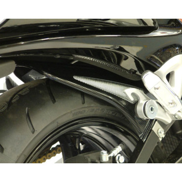Parafango Posteriore in ABS Colore Nero Naturale Senza Paracatena per SUZUKI GSX-R 1300 HAYABUSA (2008/2011)