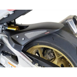 Parafango Posteriore Lungo in ABS Nero lucido con griglia Argento- No Copricatena - per HONDA CBR 1000 RR / SP / SP2 (2017>)