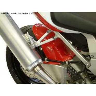 Parafango Posteriore in ABS Colore Nero Naturale con Paracatena per HONDA VTR 1000 SP 01 (1999/2001)
