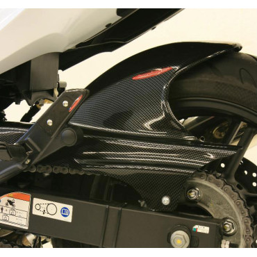 Parafango Posteriore in ABS Colore Nero Naturale con Paracatena per HONDA CBF 1000 F / ST (2010/2014)