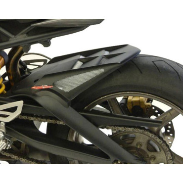 Parafango Posteriore in ABS Colore Nero Naturale Senza Paracatena per TRIUMPH DAYTONA 675 (2006/2010)