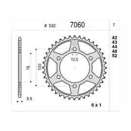 KIT TRASMISSIONE ORIGINALE DID - PIGNONE 15 - CORONA 48 - MAGLIE 118 - CATENA 532-ZLV - SUZUKI GSX-R 1100 (1990-1992)