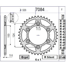 Kit GP Racing DID Passo 520, Pignone 15, Corona 37 Denti, CATENA DID 520-ERV3 G&G 100 MAGLIE per DUCATI 916 MONSTER S4 (2000-2003)