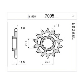 KIT TRASMISSIONE DID PIGNONE 14 CORONA 45 CATENA 520-VX2 MODIFICA RAPPORTI -1 PIGNONE 114 MAGLIE - HUSQVARNA TE 610 E Dual Purpose (2006-2007) - TE 610 IE (2008-2009)