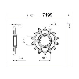Kit GP Racing DID Passo 520, Pignone 18, Corona 43 Denti, CATENA DID 520-ERV3 G&G 114 MAGLIE per TRIUMPH BONNEVILLE 865 - T 100 (2005-2008) - THRUXTON 865 (2004-2008)