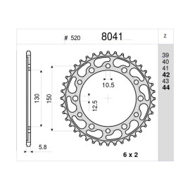 Kit GP Racing DID Passo 520, Pignone 16, Corona 46 Denti, CATENA DID 520 ERV3 G&G 122 MAGLIE per YAMAHA 800 FZ8 S SA FAZER 8 ABS (42P) - FZ8 N NA (39P) (2010-2013)