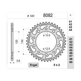 Kit GP Racing DID Passo 520, Pignone 15, Corona 48 Denti, CATENA DID 520-ERV3 G&G 114 MAGLIE per SUZUKI GSR 600 - Yoshimura (Ratio - 3)(2005-2010)