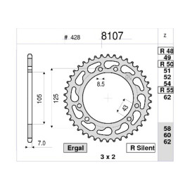 KIT DI TRASMISSIONE ORIGINALE DID - PIGNONE 14 - CORONA 58 - CATENA DID 428 D 140 MAGLIE - HONDA CRM 125 F (2008-2010)