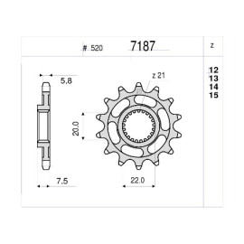 KIT TRASMISSIONE DID - PIGNONE 13 - CORONA 49- CATENA 520 DZ 2 SDH G&B 116 MAGLIE - per HONDA CRE 125 F (2008-2009) - CRE 125 R (2004-2005) - CRF 250 R (2012-2014)