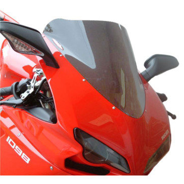 Cupolino Plexiglass POWERBRONZE AIRFLOW DOPPIA BOMBATURA FUME' CHIARO per DUCATI 848 / 1098 / 1198