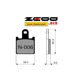 Pastiglie Freno ZCOO N006 mescola endurance versione EX-C (1 coppia)