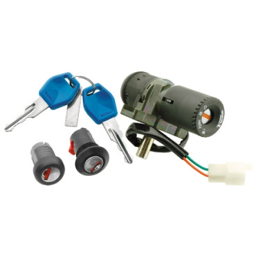 Kit serrature completo 1° equipaggiamento per APRILIA Habana 125 (03-08), Mojito 125 (03-08), Mojito 150 (03-07) Kit serrature completo 1° equipaggiamento per APRILIA Habana 125 (03-08), Mojito 125 (03-08), Mojito 150 (03-07)
