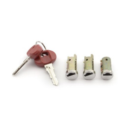 Kit serrature completo 1° equipaggiamento per GILERA Easy Moving 50 (95-96), Typhoon 50 (94-97), Typhoon X/XR 50 (98-00) Typhoon 125 (95-98), Typhoon X/XR 125 (99-00)
