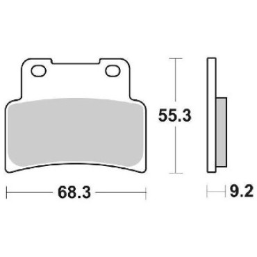 Pastiglie freno SBS Anteriore SINTERIZZATE SBS 214 MS per XCITING 400 (2012-2015)
