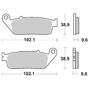 Pastiglie Freno Anteriore SBS SINTERIZZATE per HONDA CBR 300 - CB 500 - CBR 500 - CB 650 - CBR 650 - CTX 700 - NC 700 - NC INTEGRA 750 - SHADOW 750 - CBF 1000