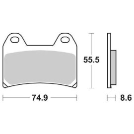 PASTIGLIE FRENO ANTERIORE RACING  (SINTERIZZATA) per BMW F GT 800 - R NINE T PURE 1200 - R NINE T SCRAMBLER 1200