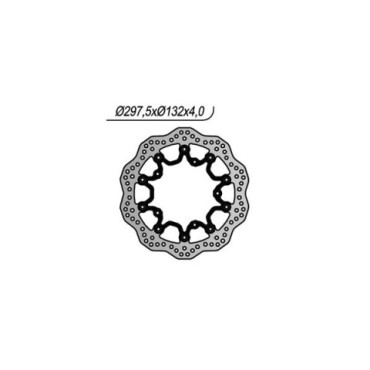 DISCO FRENO WAVE ANTERIORE MAGGIORATO PER T-MAX 530 MY:2013 > ANTERIORE DESTRO E SINISTRO DISCO FRENO WAVE ANTERIORE MAGGIORATO PER T-MAX 530 MY:2013 > ANTERIORE DESTRO E SINISTRO