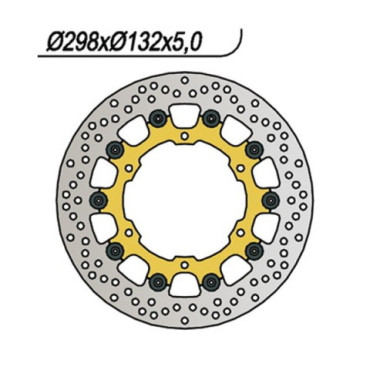 DISCO FRENO FLOTTANTE ANTERIORE NG per YAMAHA XVS Drag Star Classic 650 - XT Z Ténéré 660 - TDM 900 -FZS Fazer 1000 - YZF R 1000 DISCO FRENO FLOTTANTE ANTERIORE NG per YAMAHA XVS Drag Star Classic 650 - XT Z Ténéré 660 - TDM 900 -FZS Fazer 1000 - YZF R 1000