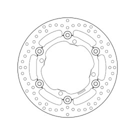 Disco Freno Anteriore Brembo Serie Oro Flottanti per SUZUKI RMZ 250 (2007>) RMZ 450 (2005>) RMX 450 (2010-2011) - Misura 250x118 mm -