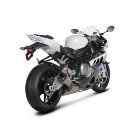 Terminale di scarico Akrapovic SPLIT-ON Esagonale Titanio Corto Omologato BMW   S 1000 R (2014-2015)