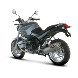 Terminale di scarico Akrapovic SPLIT-ON Ovale Titanio Omologato BMW R 1200 R (2005/2010)