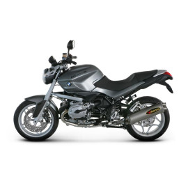 Terminale di scarico Akrapovic SPLIT-ON Ovale Titanio Omologato BMW R 1200 R (2005/2010)