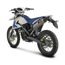 Terminale di scarico Akrapovic SPLIT-ON Esagonale full Titanio con DB-Killer Omologato BMW G 650 X (2007/2009)
